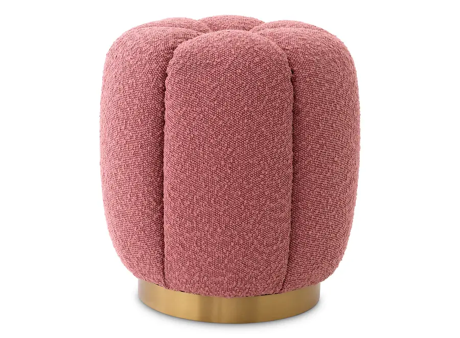 Hocker ‘Orchanic'  - Bouclé rose