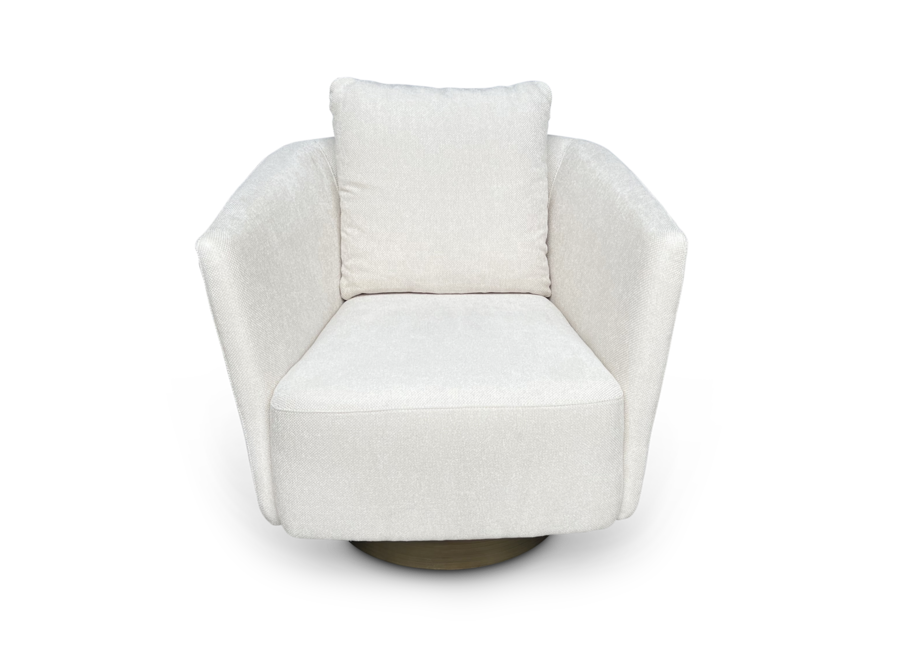 Swivel armchair Borgia - Off White