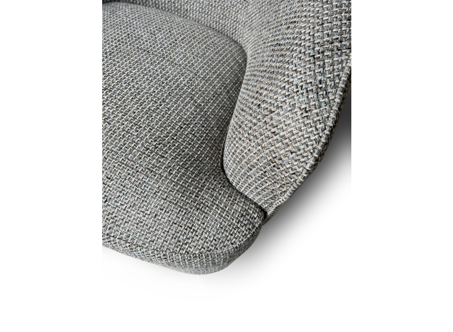 Armchair 'Borelli' -  Grey Chanel Tweed