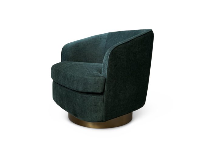 Fauteuil pivotant Borelli - Green Velvet