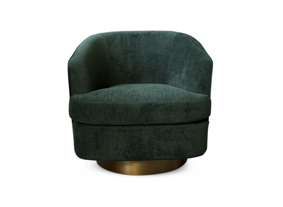 Fauteuil pivotant Borelli - Green Velvet