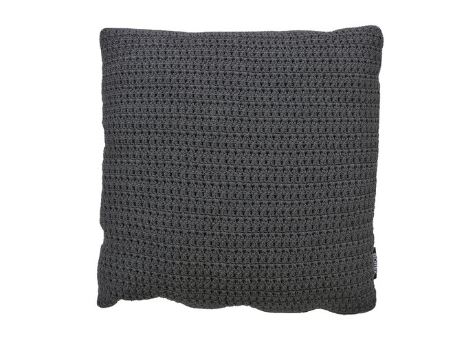 Outdoor cushion 'Crochette' DW 50x50cm - Anthracite