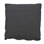 Coussin d'extérieur 'Crochette' DW 50x50cm - Anthracite