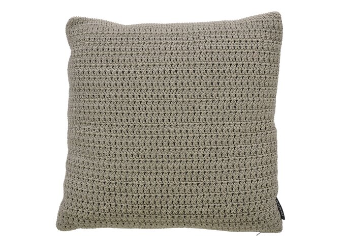 Coussin d'extérieur 'Crochette' DW 50x50cm - Sand