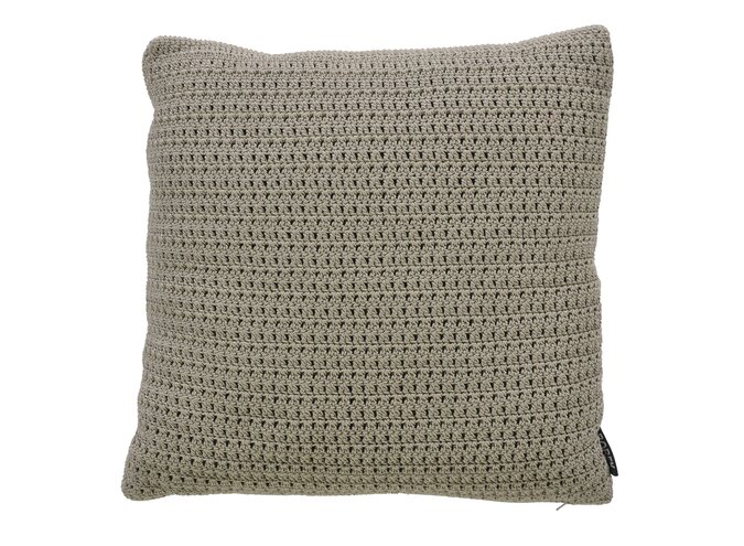 Outdoor kussen 'Crochette' DW 50x50cm - Sand