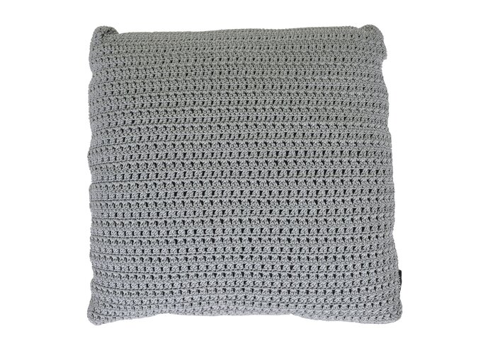 Outdoor cushion 'Crochette' DW 50x50cm - Iron Grey