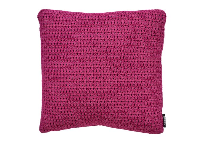 Outdoor cushion 'Crochette' DW 50x50cm - Fuchsia