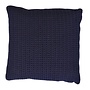 Outdoor kussen 'Crochette' DW 50x50cm - Navy