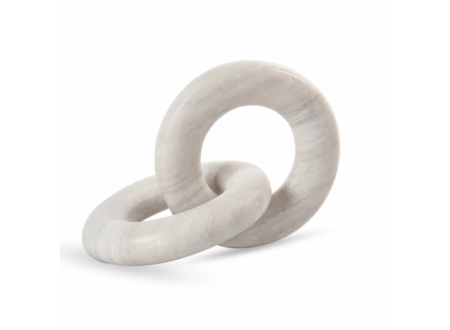 Objet déco 'Marble ring' - Beige - L