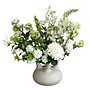 Artificial bouquet 'White' for horn vase