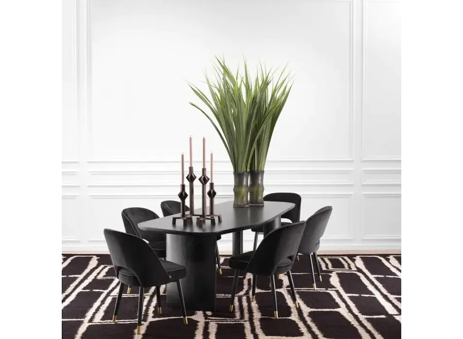 Dining table 'Flemings'  - Black Veneer