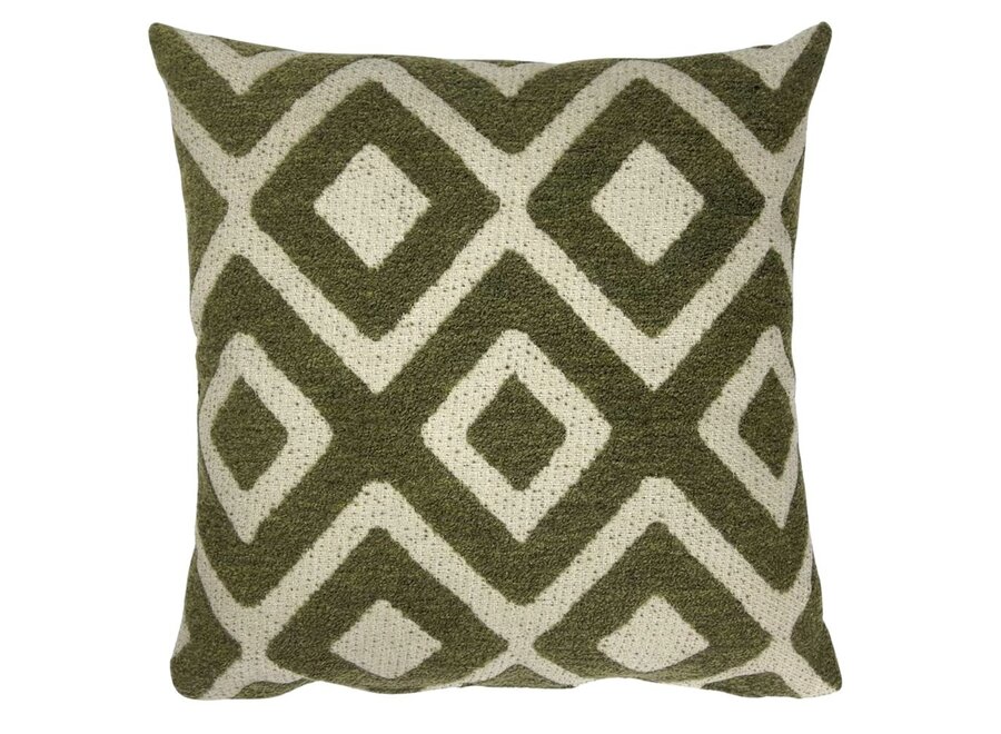 Outdoor cushion - Argyle Green