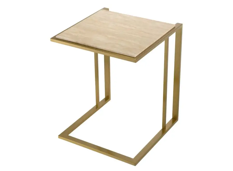Side Table 'Cocktail' - Travertine