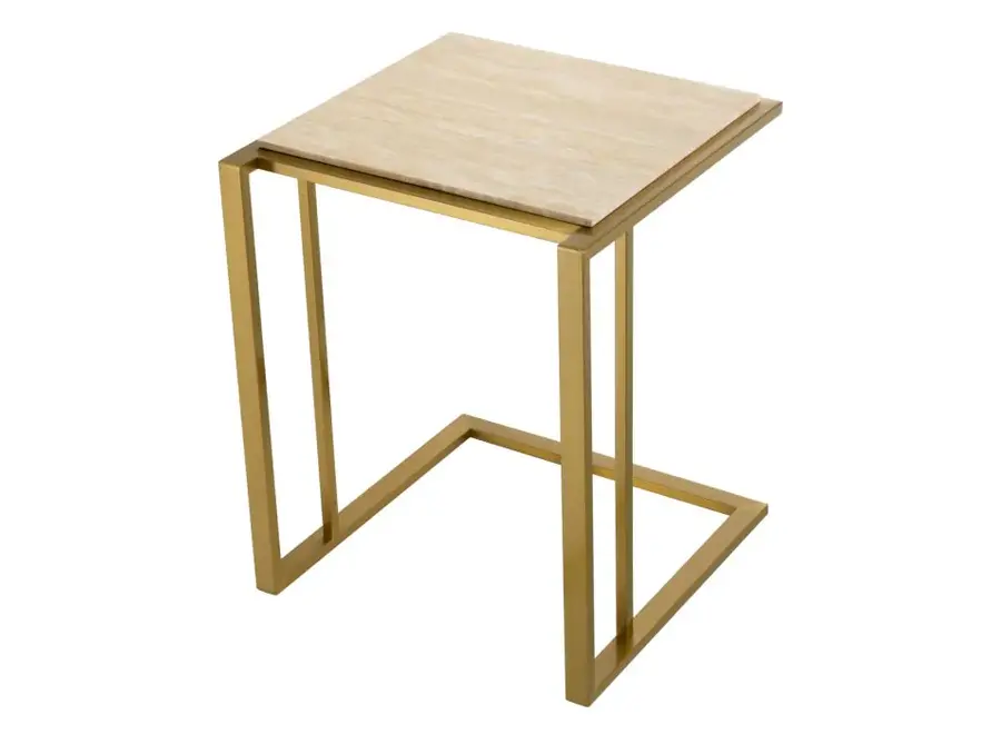 Side Table 'Cocktail' - Travertine