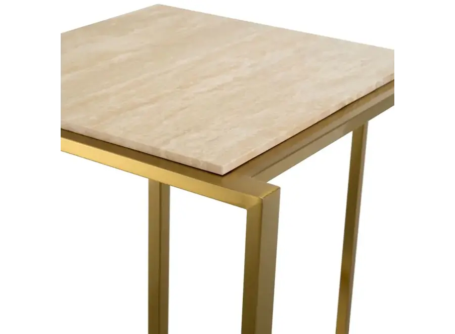 Side Table 'Cocktail' - Travertine