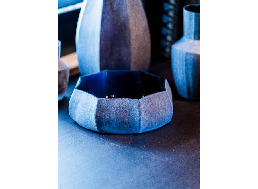 Bowl 'Onyx' color indigo