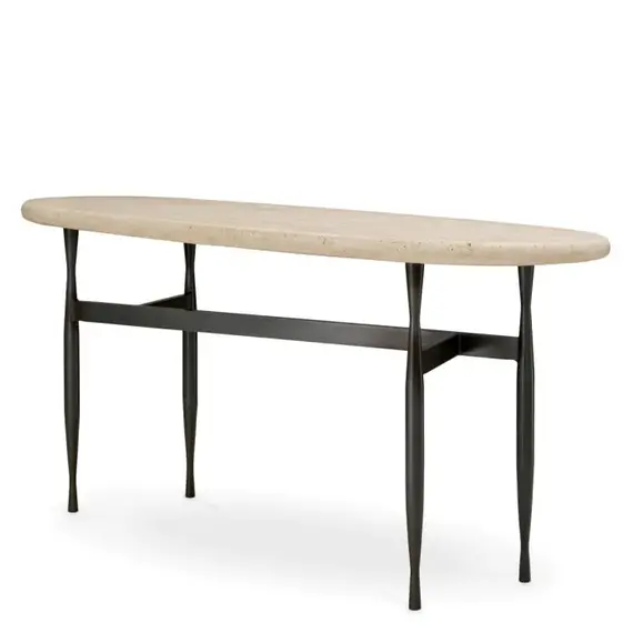 bremermann console table with 2 shelves, standing shelf ideal for