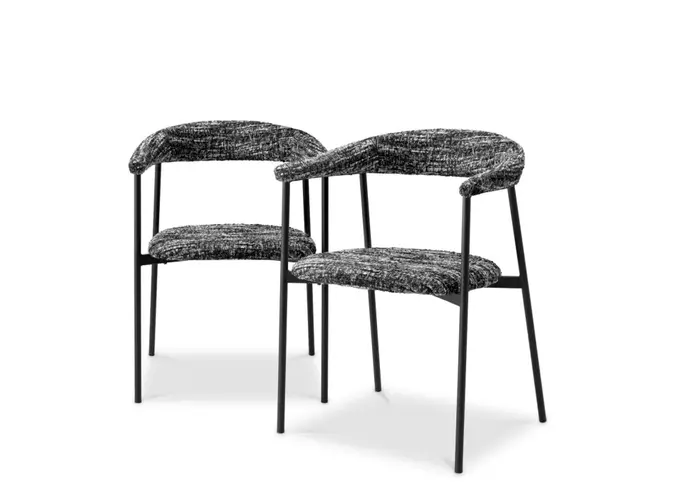 Esszimmerstuhl  Julio set of 2- Black