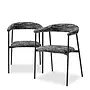 Dining Chair 'Julio' set of 2- Black