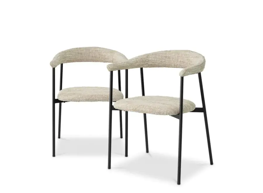 Eetkamerstoel Julio set of 2- Cream