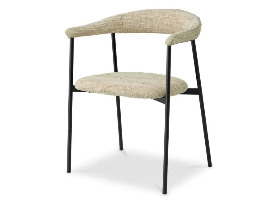 Chaise de salle à manger 'Julio' set of 2- Cream