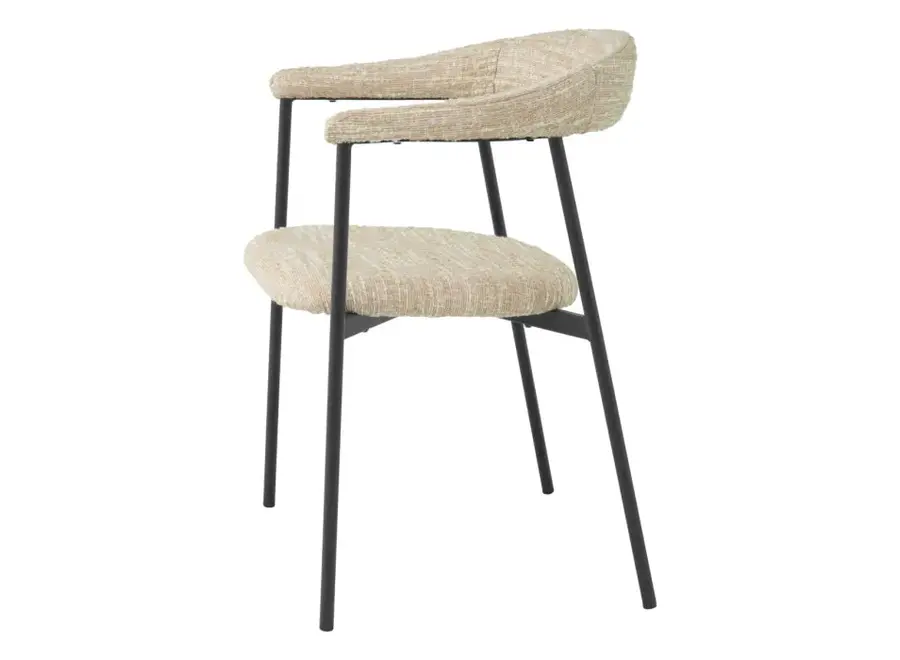 Chaise de salle à manger 'Julio' set of 2- Cream