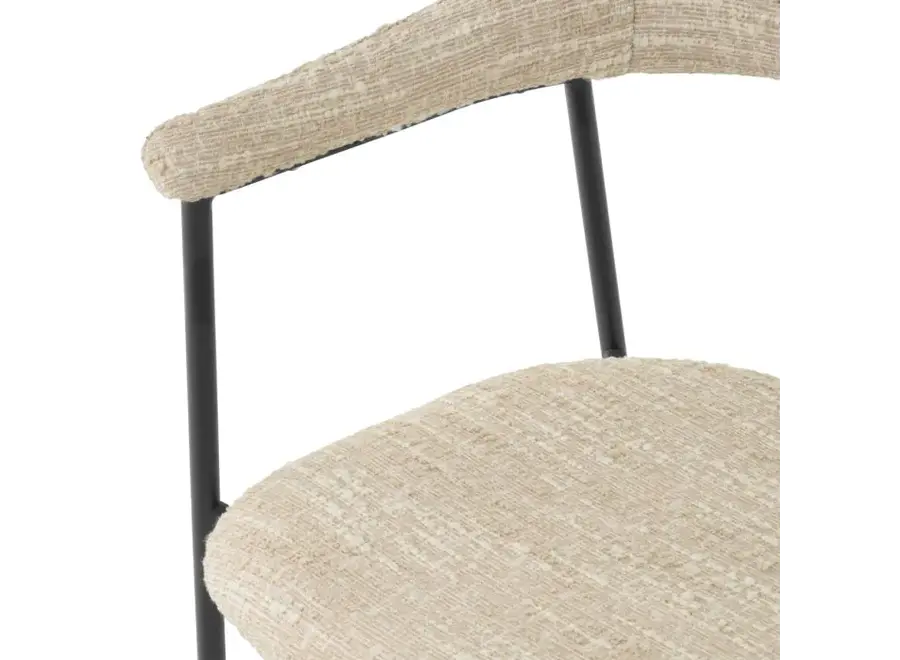 Chaise de salle à manger 'Julio' set of 2- Cream