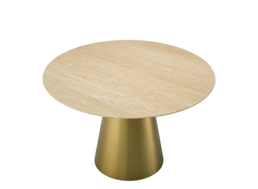 Table à manger 'Nathan' - Travertine