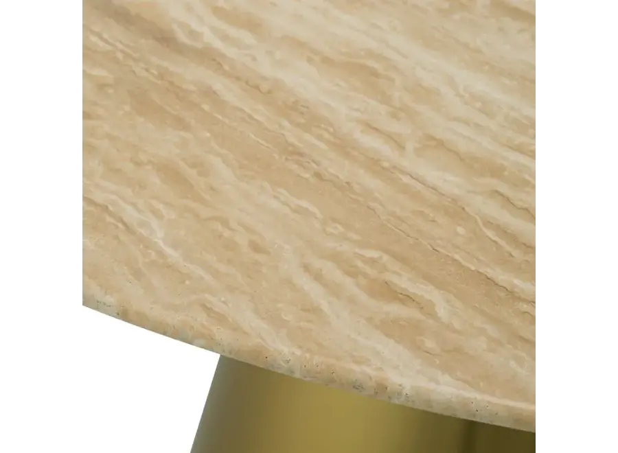 Table à manger 'Nathan' - Travertine