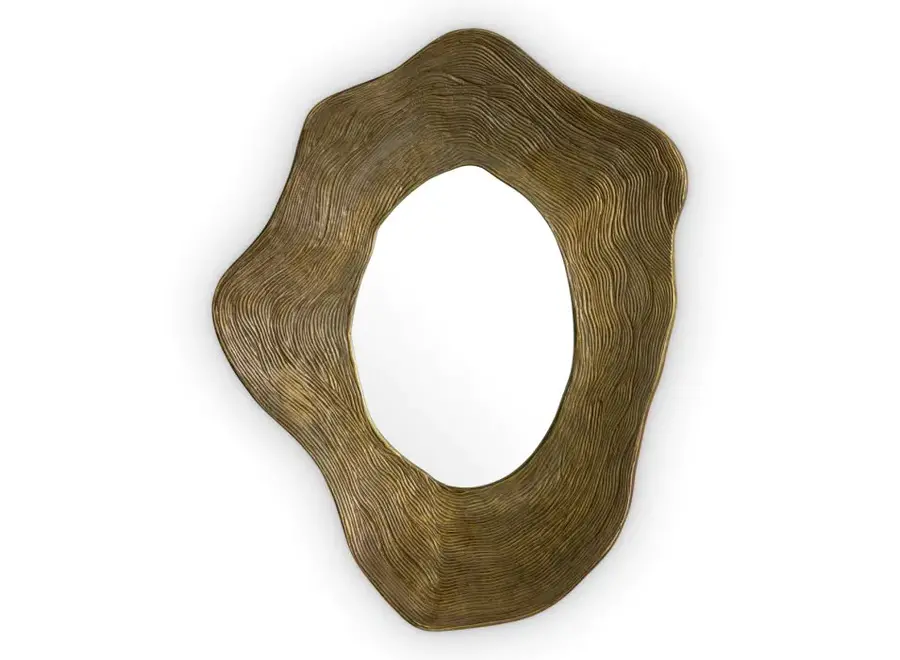 Mirror 'Pavone' - Brass