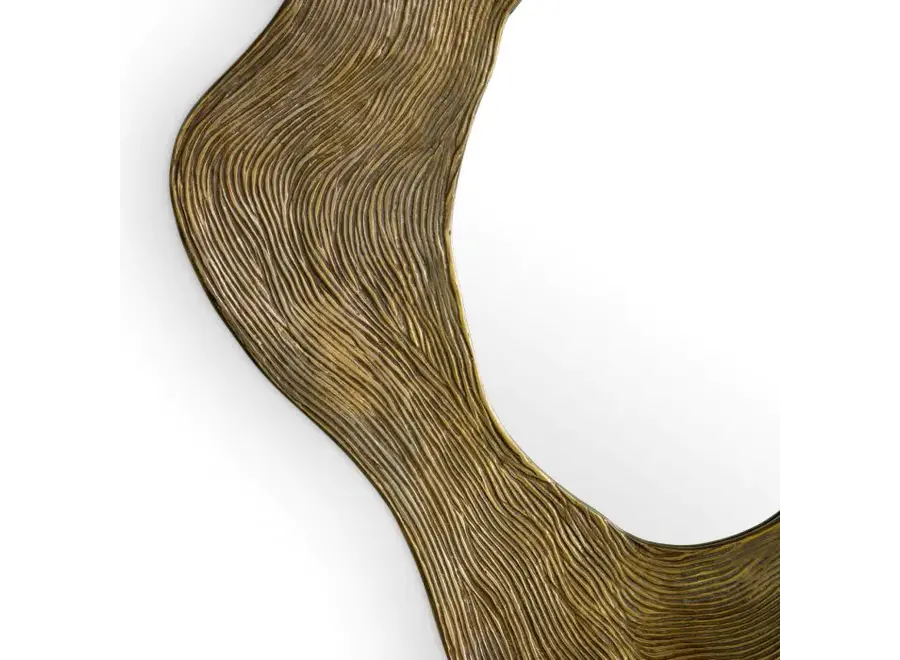 Mirror 'Pavone' - Brass