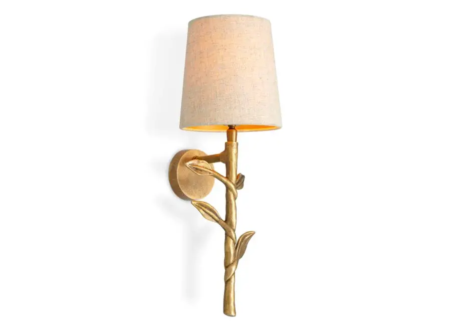 Wandlampe 'Farini' - Brass/Linen Mix