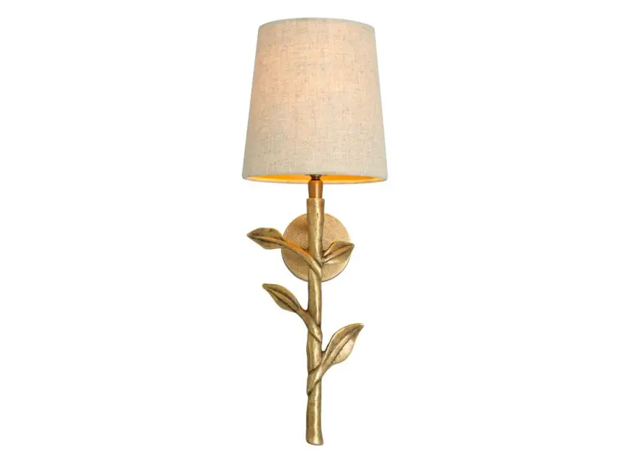 Wandlampe 'Farini' - Brass/Linen Mix