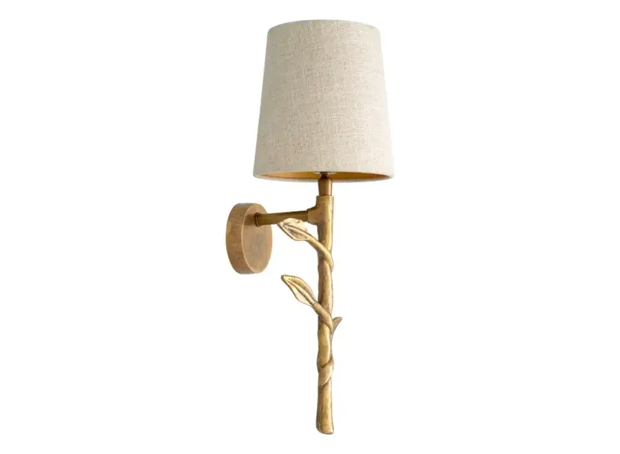 Wandlampe 'Farini' - Brass/Linen Mix