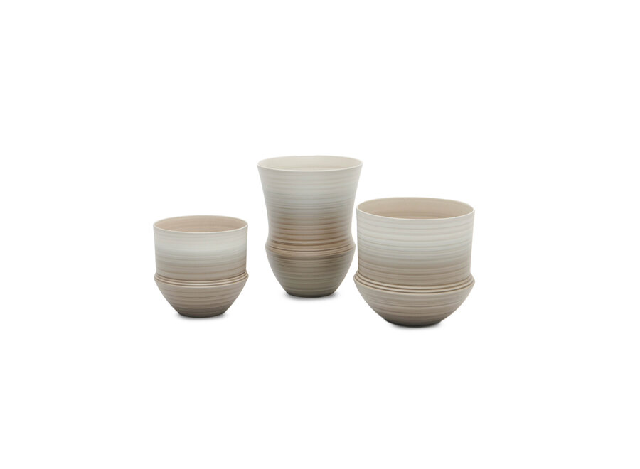 Vase 'Serenique' Beige Sand - L