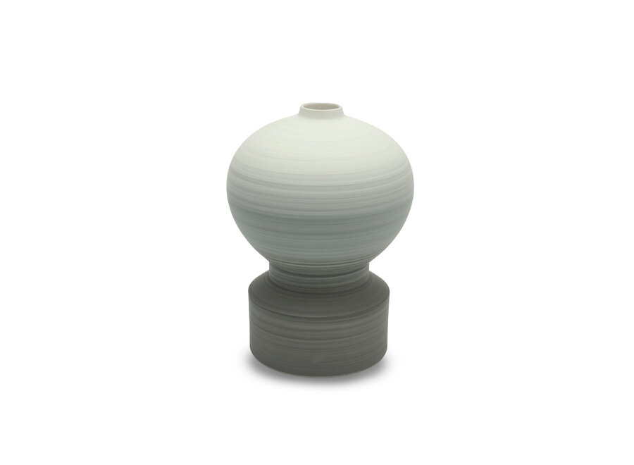 Vase 'Mystique' Lightgrey / Off White - S
