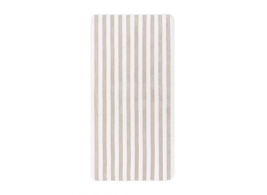 Beach towel 'Aveiro' - Fog/White