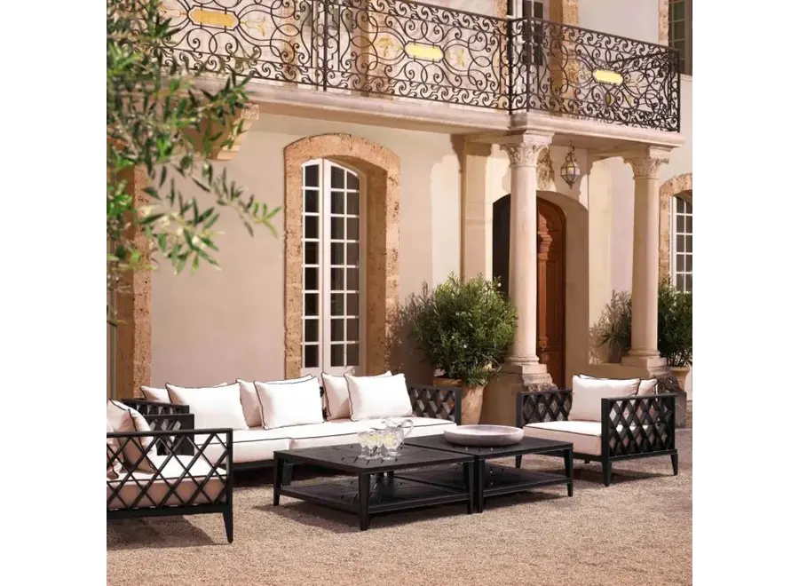 OutdoorCoffee Table 'Bell Rive' - Square - Black