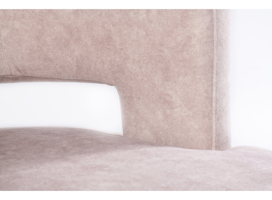 Armchair 'George' - Greige Velvet