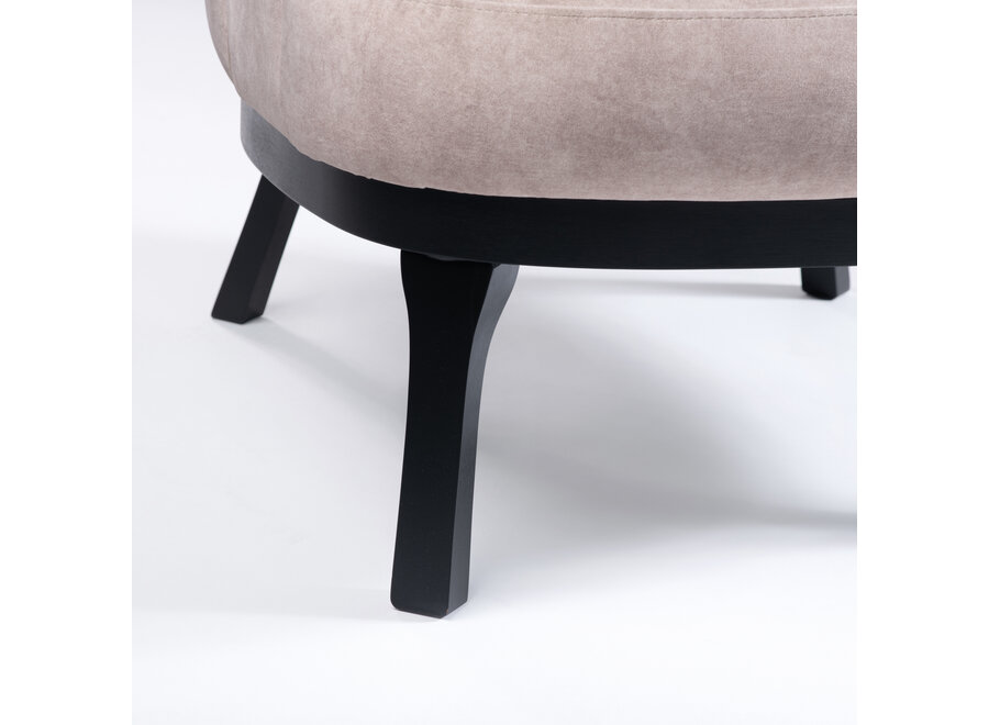 Armchair 'George' - Greige Velvet