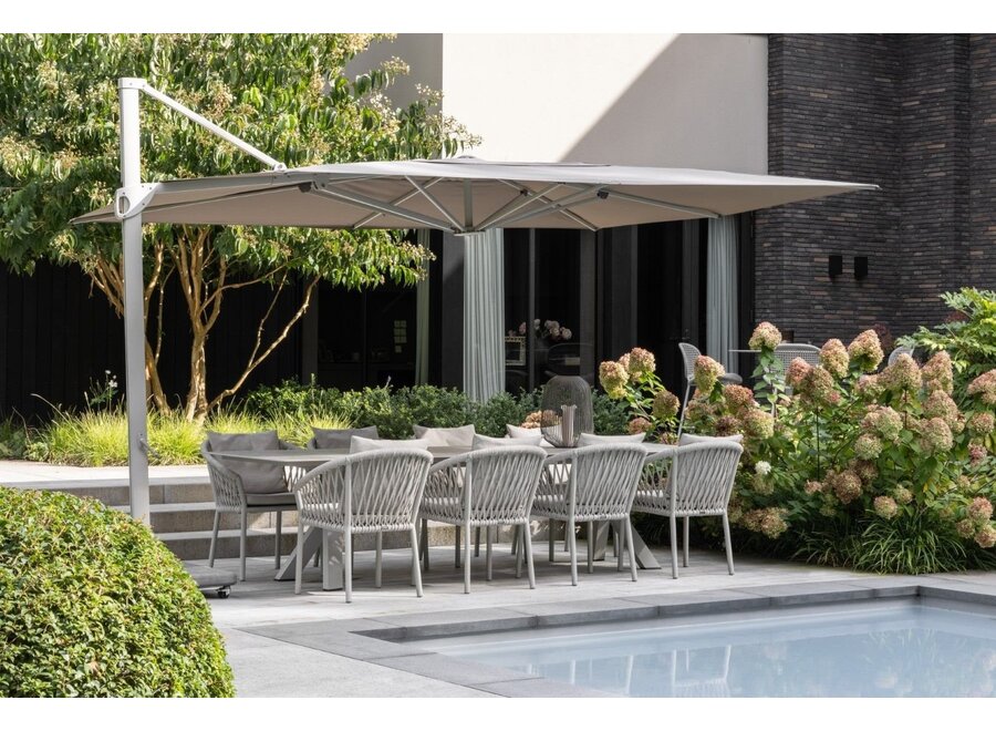 Gartenstuhl 'Majinto' - Chalk White / Taupe