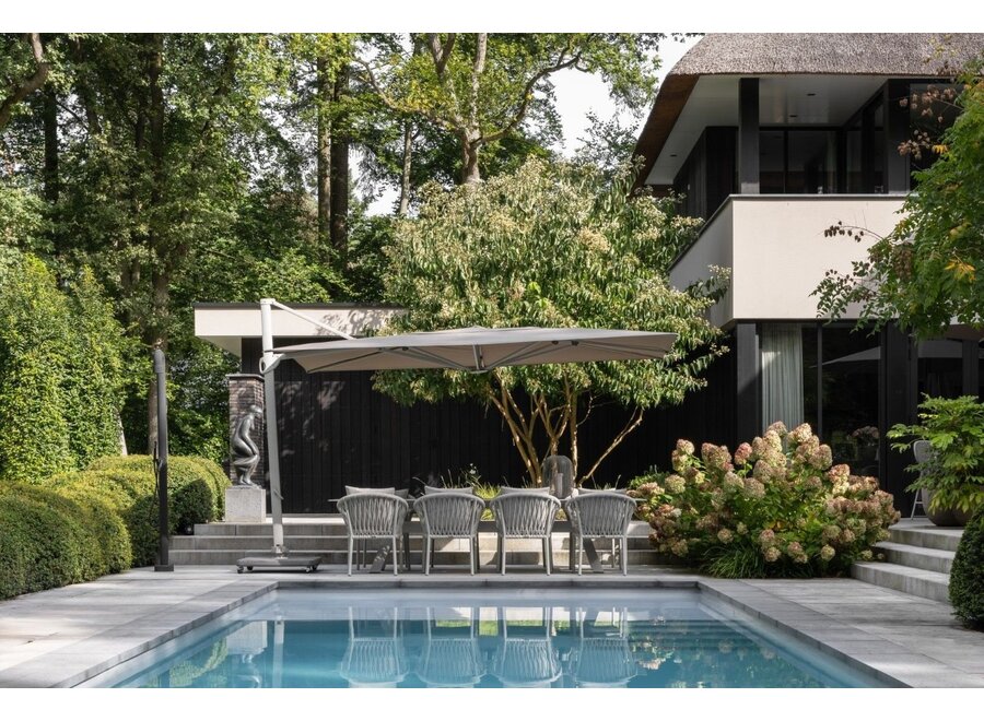 Gartenstuhl 'Majinto' - Chalk White / Taupe