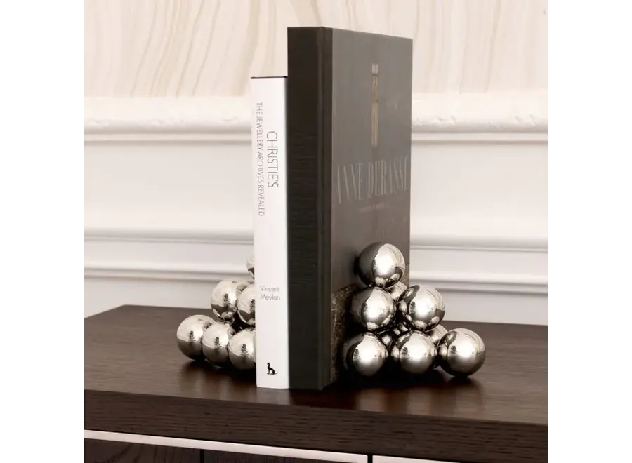 Bookend 'Carioca' - Set of 2 - Nickel