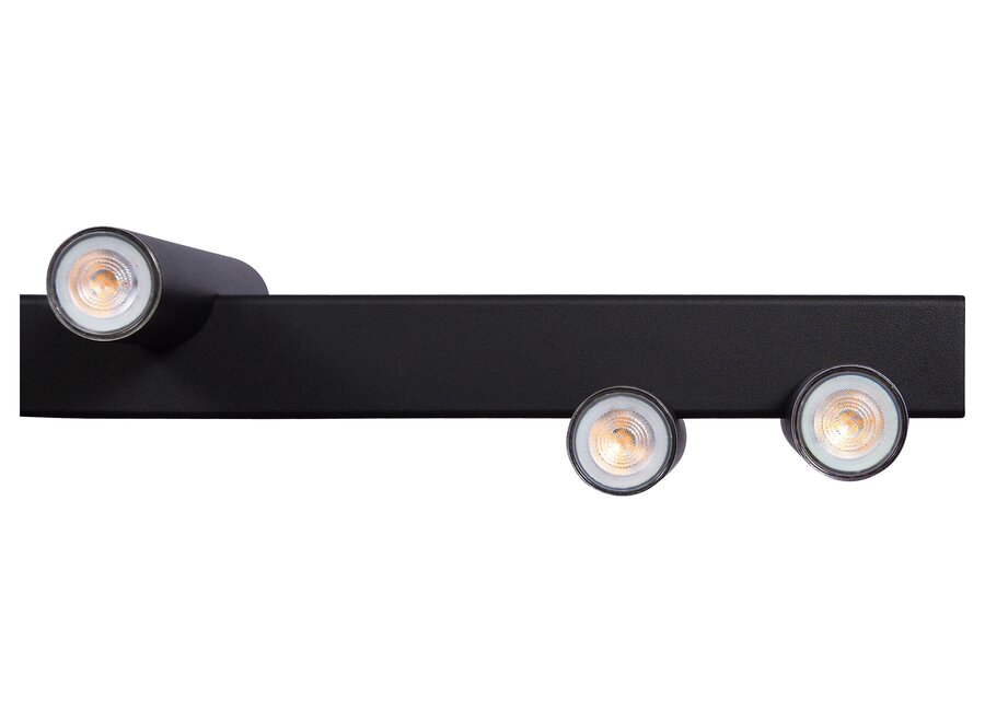 Hanging lamp 'Stelvio' Straight 140cm - Matt Black - 10 lights light package