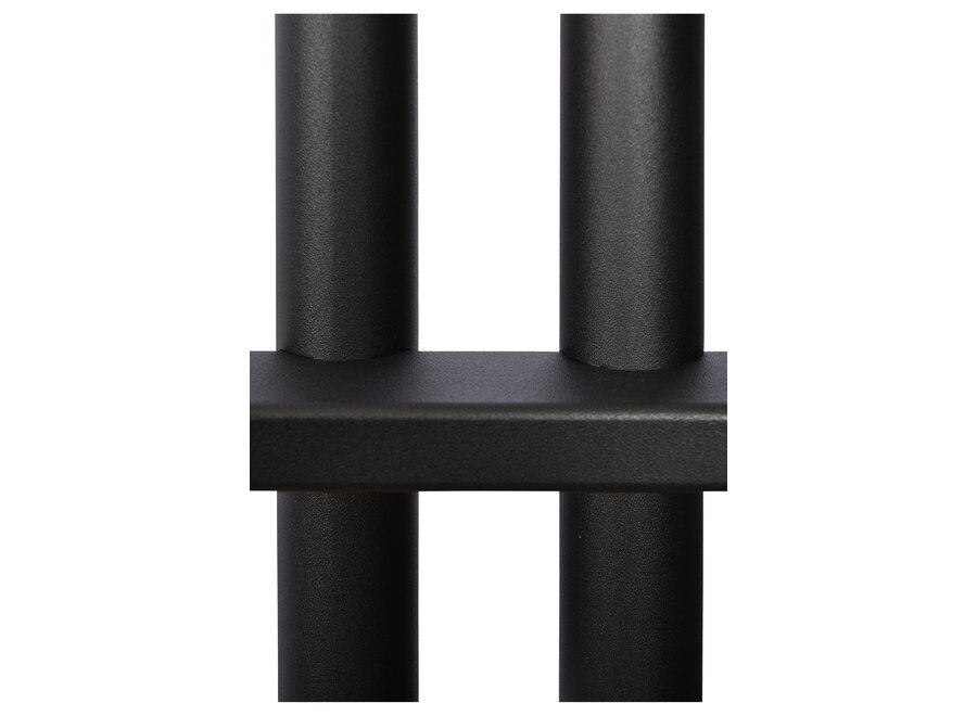 Hanging lamp 'Stelvio' Straight 140cm - Matt Black - 10 lights light package