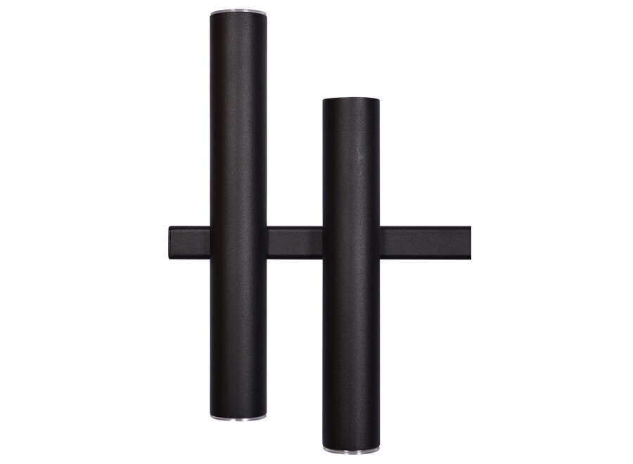 Hanging lamp 'Stelvio' Hexagon - Matt Black - 12 lights light package