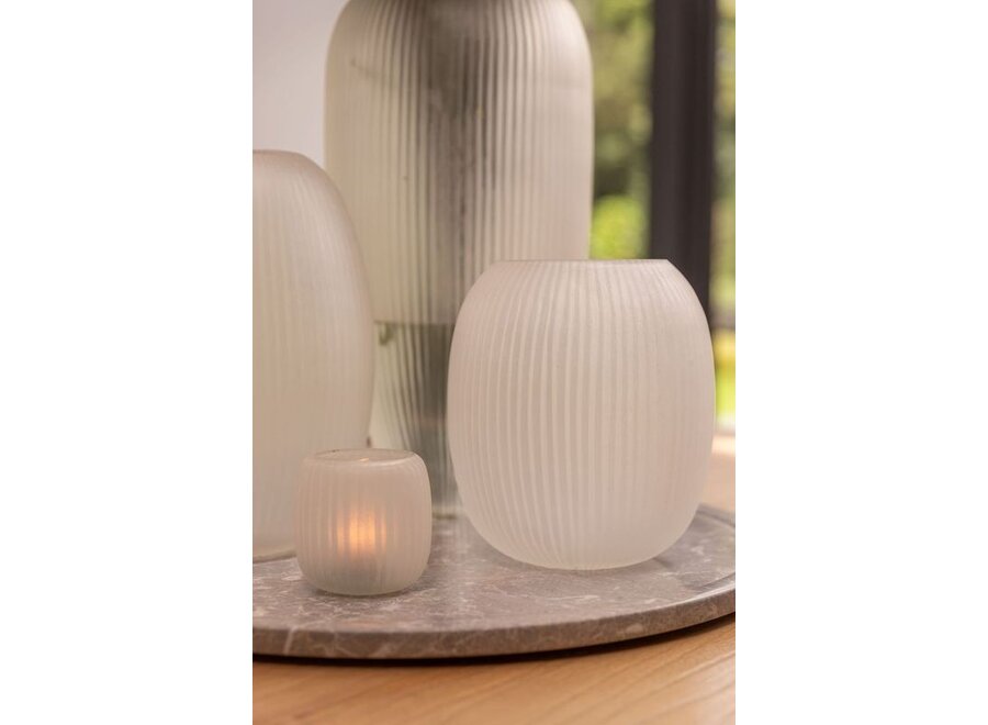 Vase 'Kinbombi' Light Smoke - L