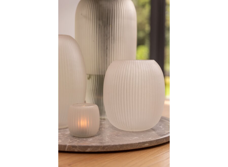 Vase 'Kinbombi' Light Smoke - M