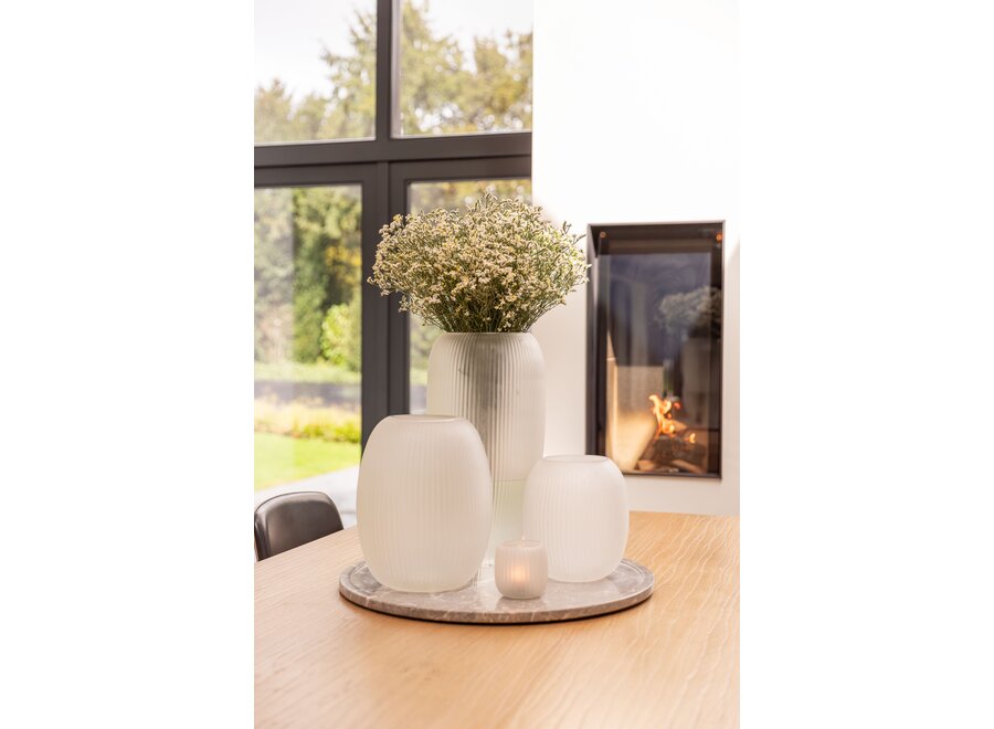 Vase 'Kinbombi' Light Smoke - M