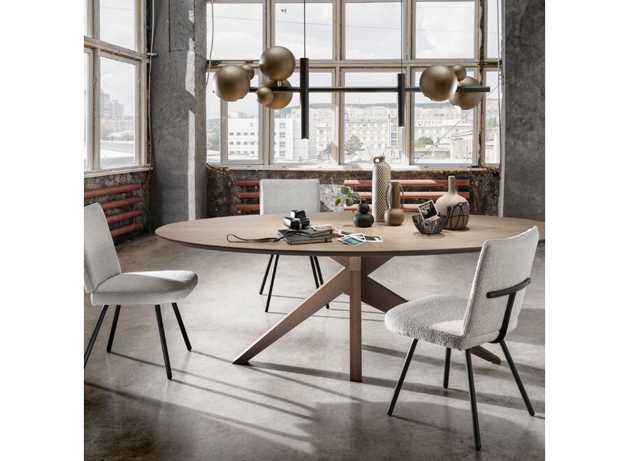 Hanglamp 'Urbino' Matt Black/Platinum - 6 lichts lichtpakket